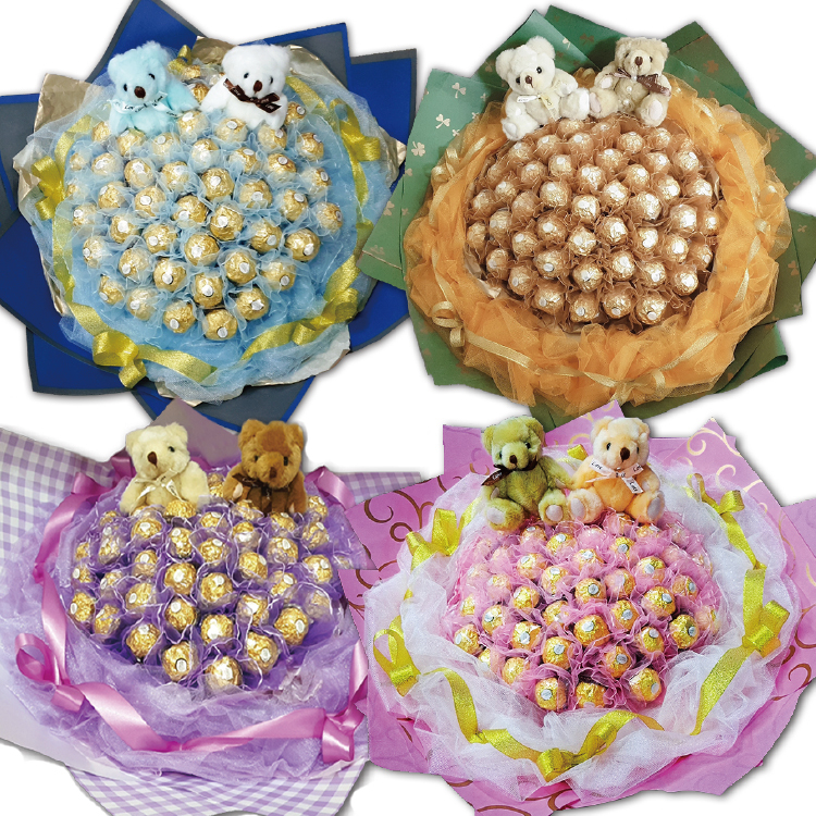 50朵金莎花束,無悔的愛,50 Golden Rose bouquets, love without regrets