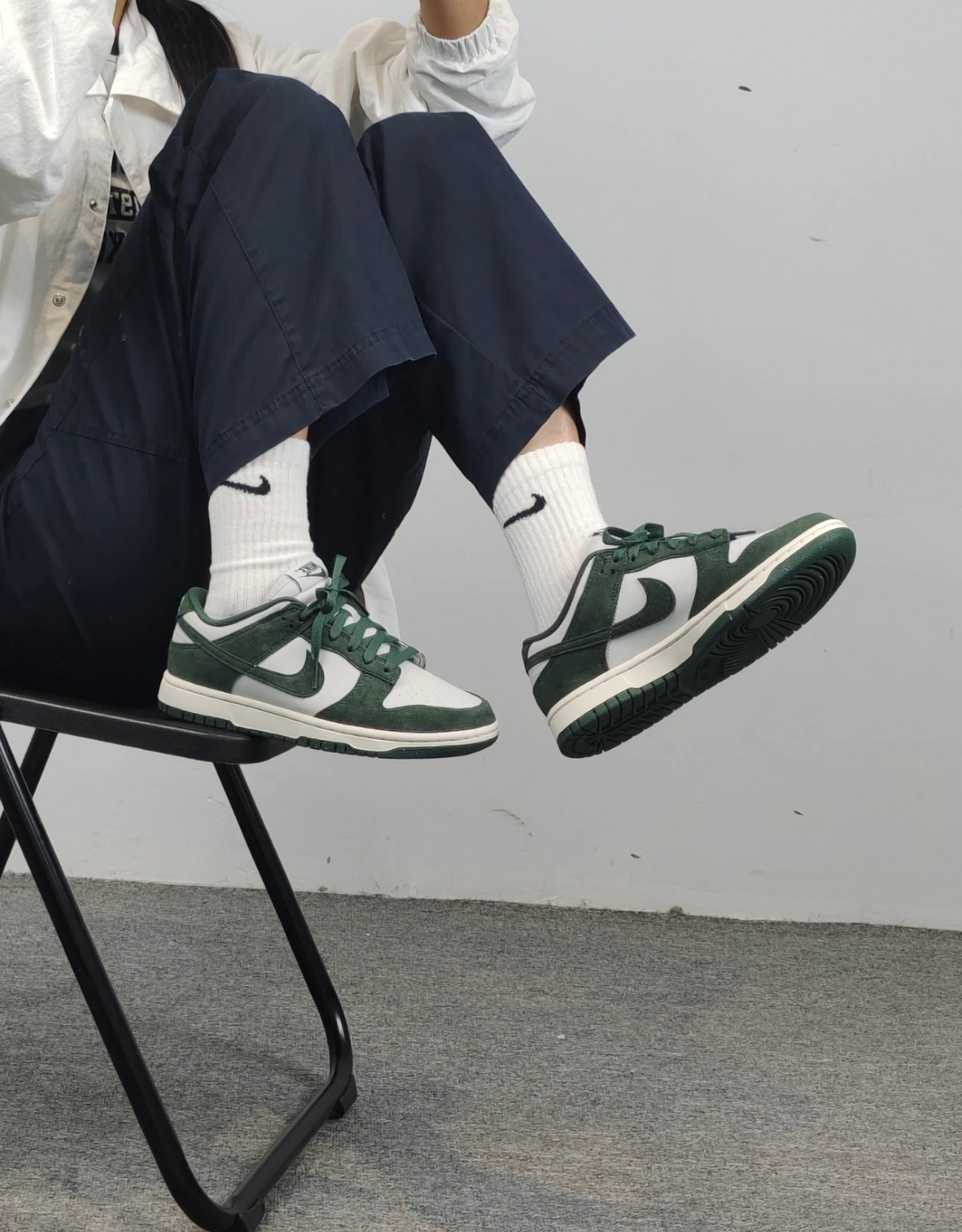 Nike Dunk Low 墨綠色 麂皮 復古 男女款 HJ7673-002/預購