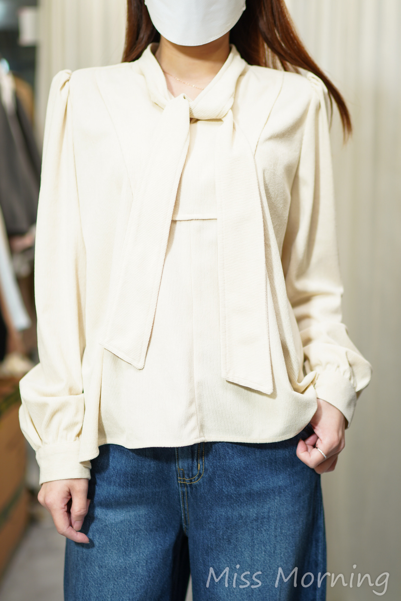 靚色束領款上衣(14324)