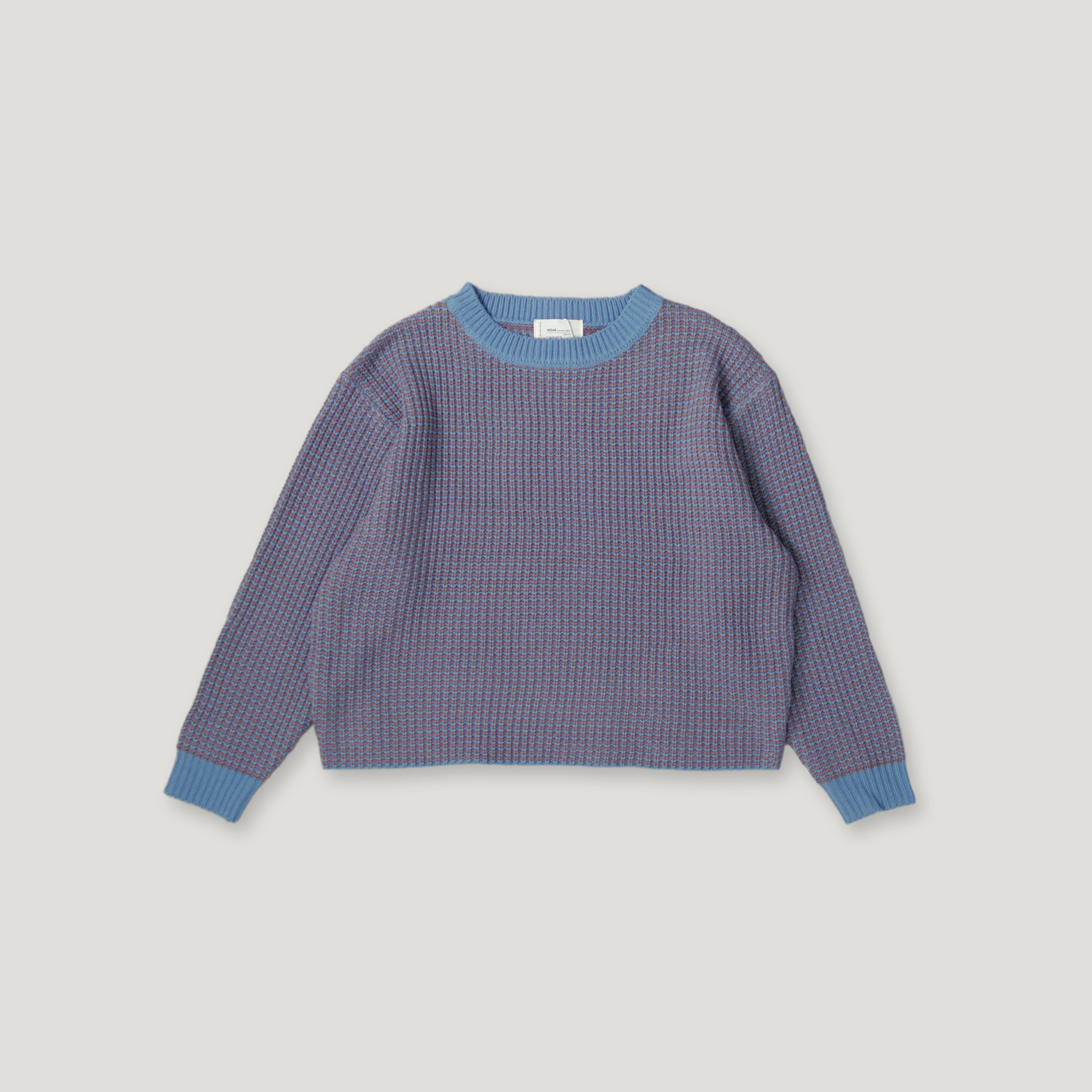 J.P.L. 滾邊領單脊雙色針織毛衣 ╭ 2色 ╮