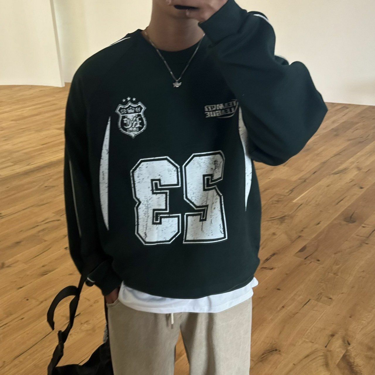 數字圖案衛衣 BY ATTENTION-316T