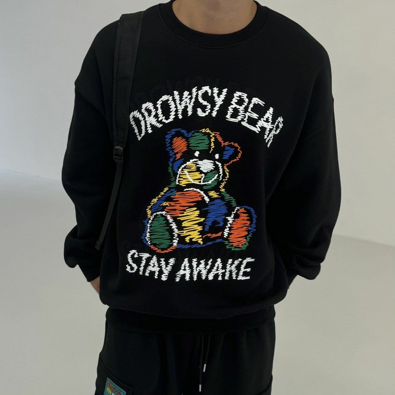 熊仔圖案英文字衛衣 BY ATTENTION-317T