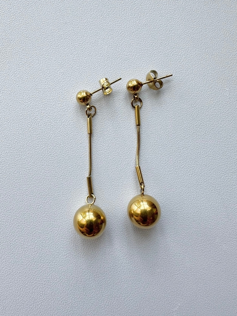 SS gold ball drop pierce