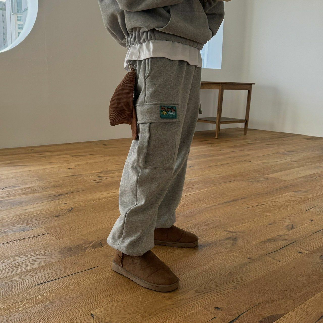 綉章工裝鬆身運動褲 BY ATTENTION-318P