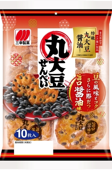 三幸製菓 丸大豆醬油黑豆米果