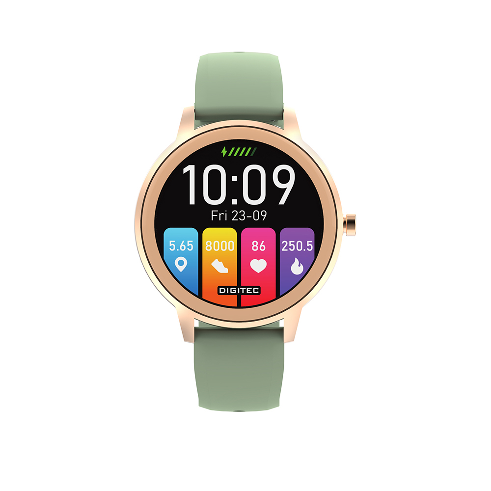 【DIGITEC 數碼科技】VENUS* 智慧手錶 女性護理 多功能 運動 健康追蹤 觸控螢幕 氣象預報 17種語言 接聽功能-