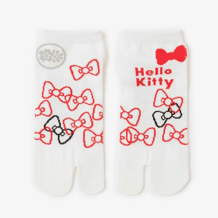 SOU・SOU 分趾襪 (腳踝長度)  / Hello Kitty × SOU・SOU【23〜25cm​】