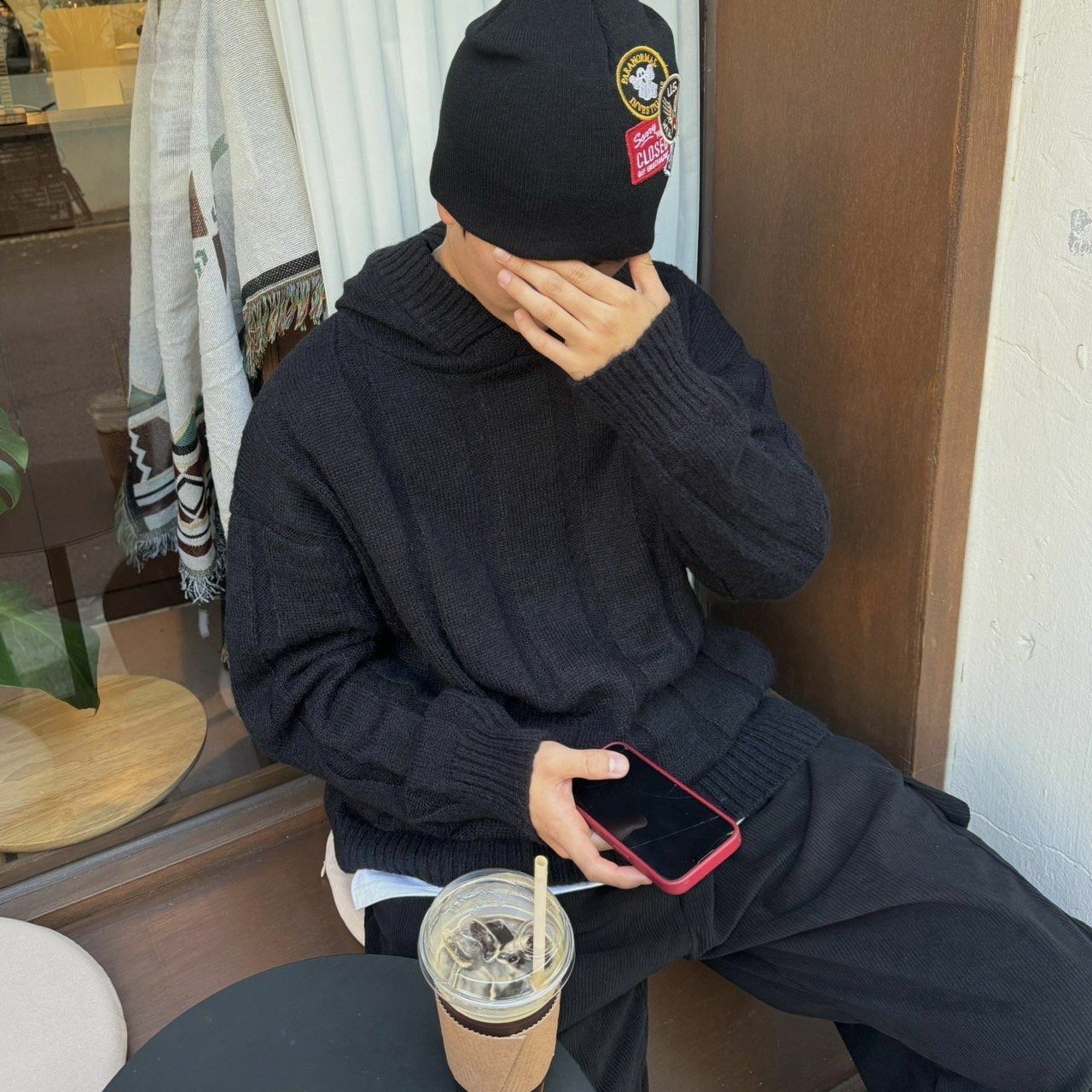 綉章針織冷帽 BY ATTENTION-331H