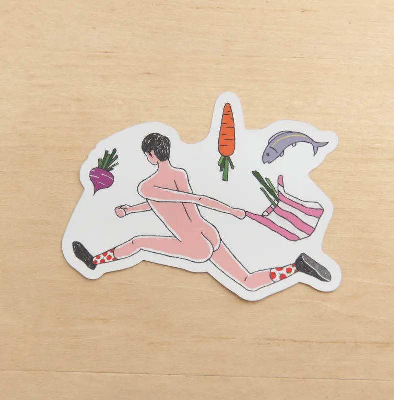 小代誌．裸男貼紙 帶著菜跨越障礙篇