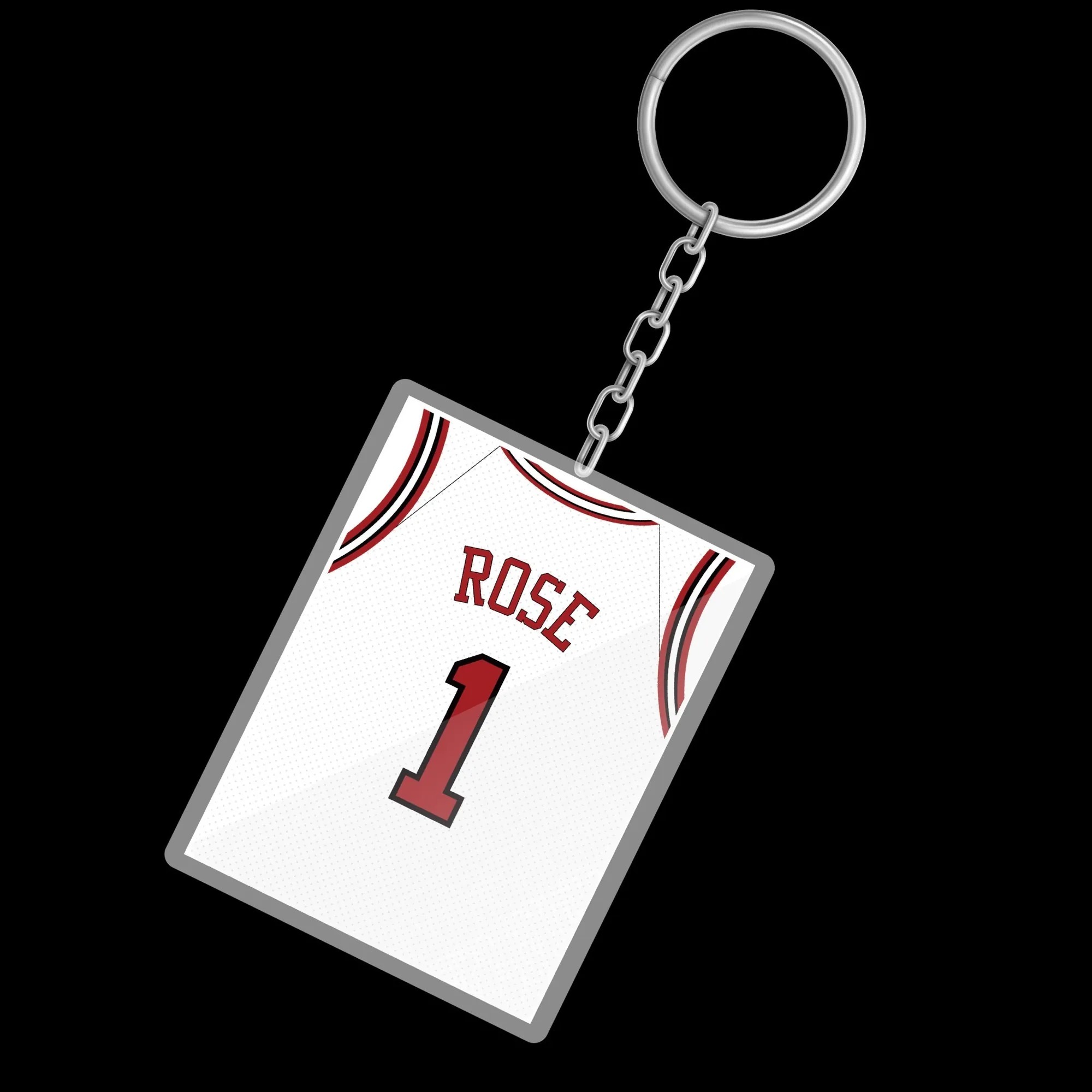 NBA配件 Derrick Rose 飆風玫瑰 公牛白 鑰匙圈 XXL 封底紀念款 官方授權正品 全新