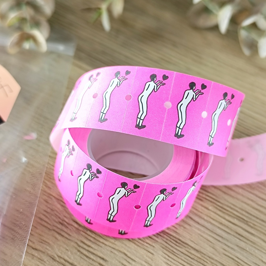 小代誌．裸男標籤貼 飛吻篇 標籤機貼紙膠帶捲 <整捲/分裝>