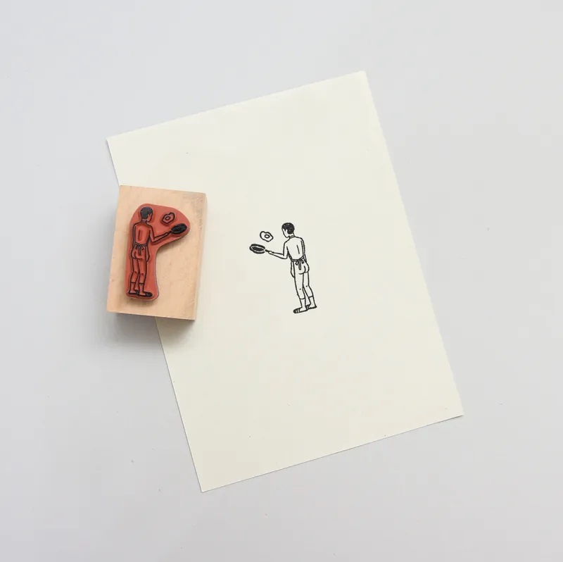 小代誌．裸男 原木印章 <煎蛋/內褲/瑜珈>