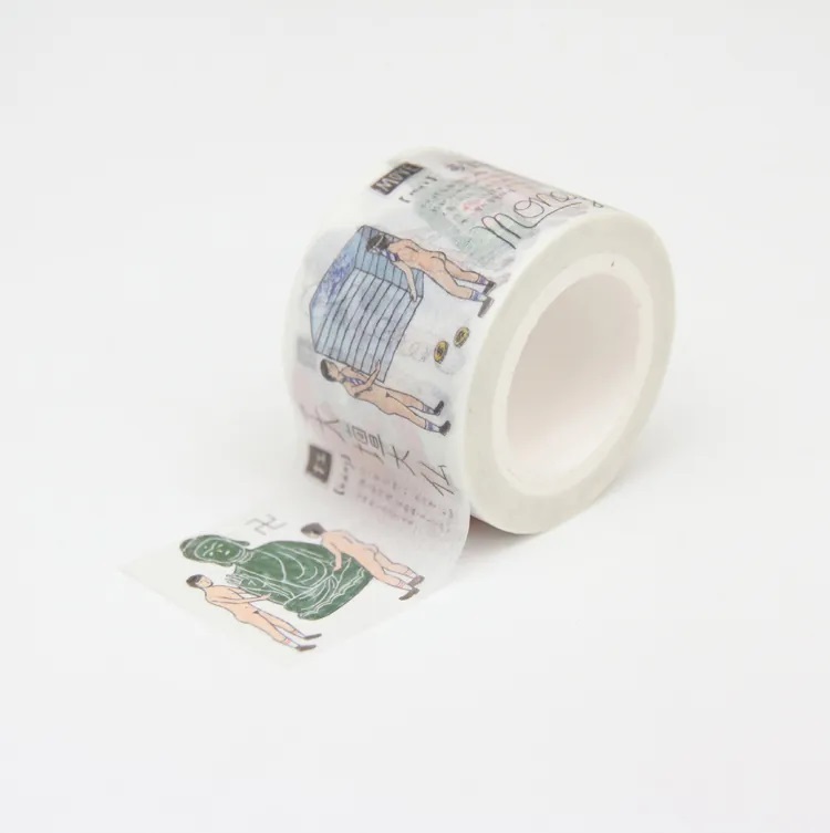 小代誌．裸男搬運工① 3cm和紙膠帶 整捲