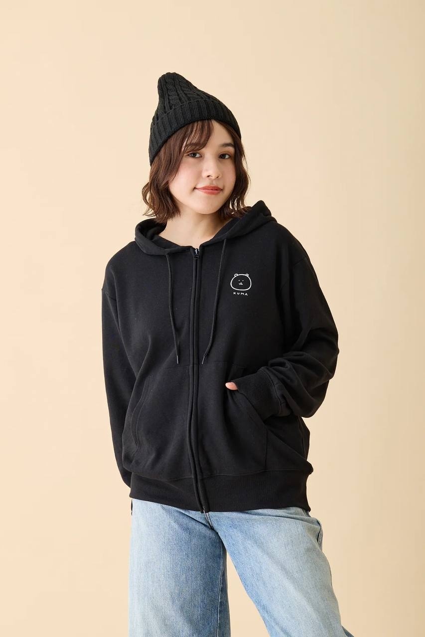 現貨｜白熊 黑色連帽拉鍊外套 TONSOKUN