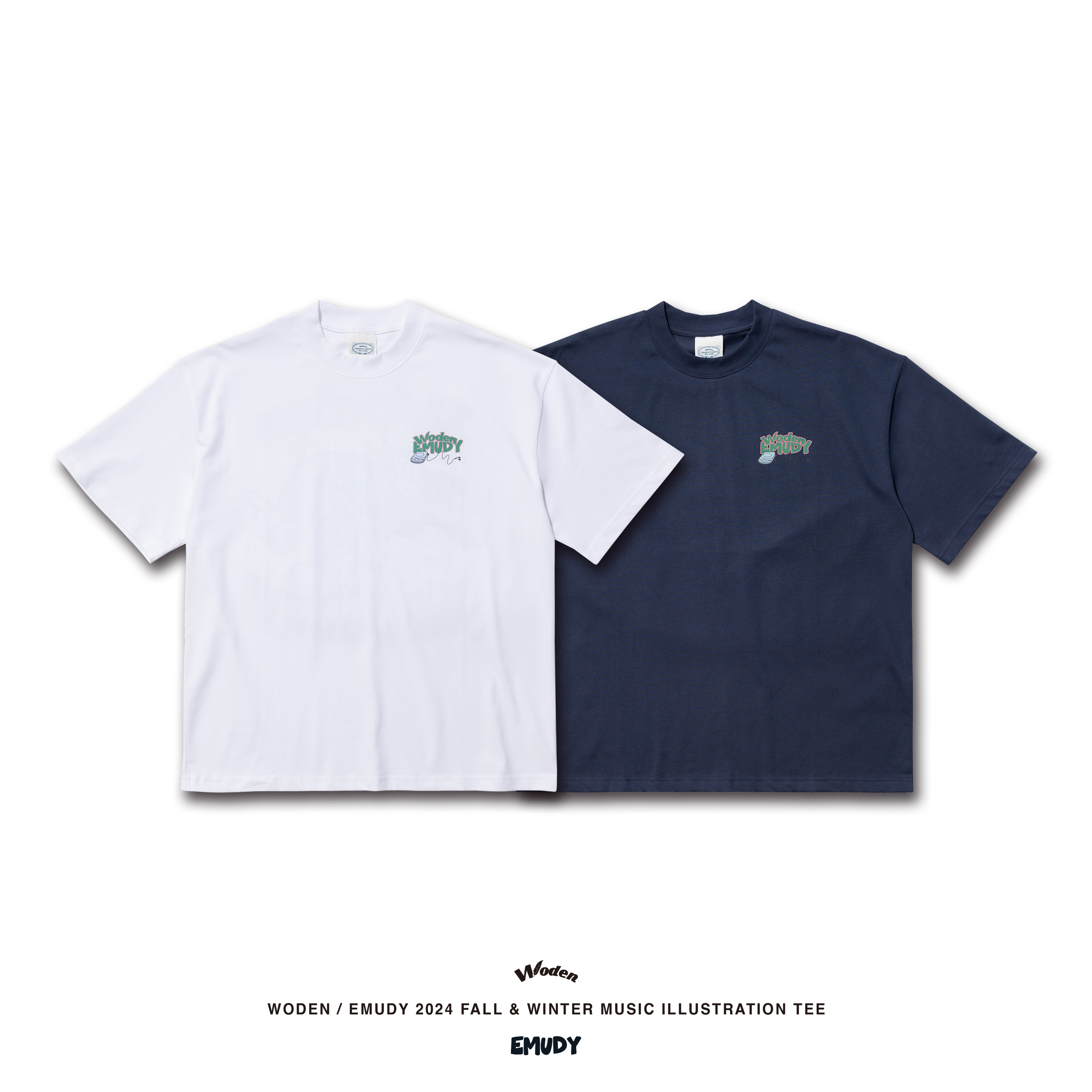 WODEN® / Emudy 2024 Fall & Winter 037 Music illustration Tee