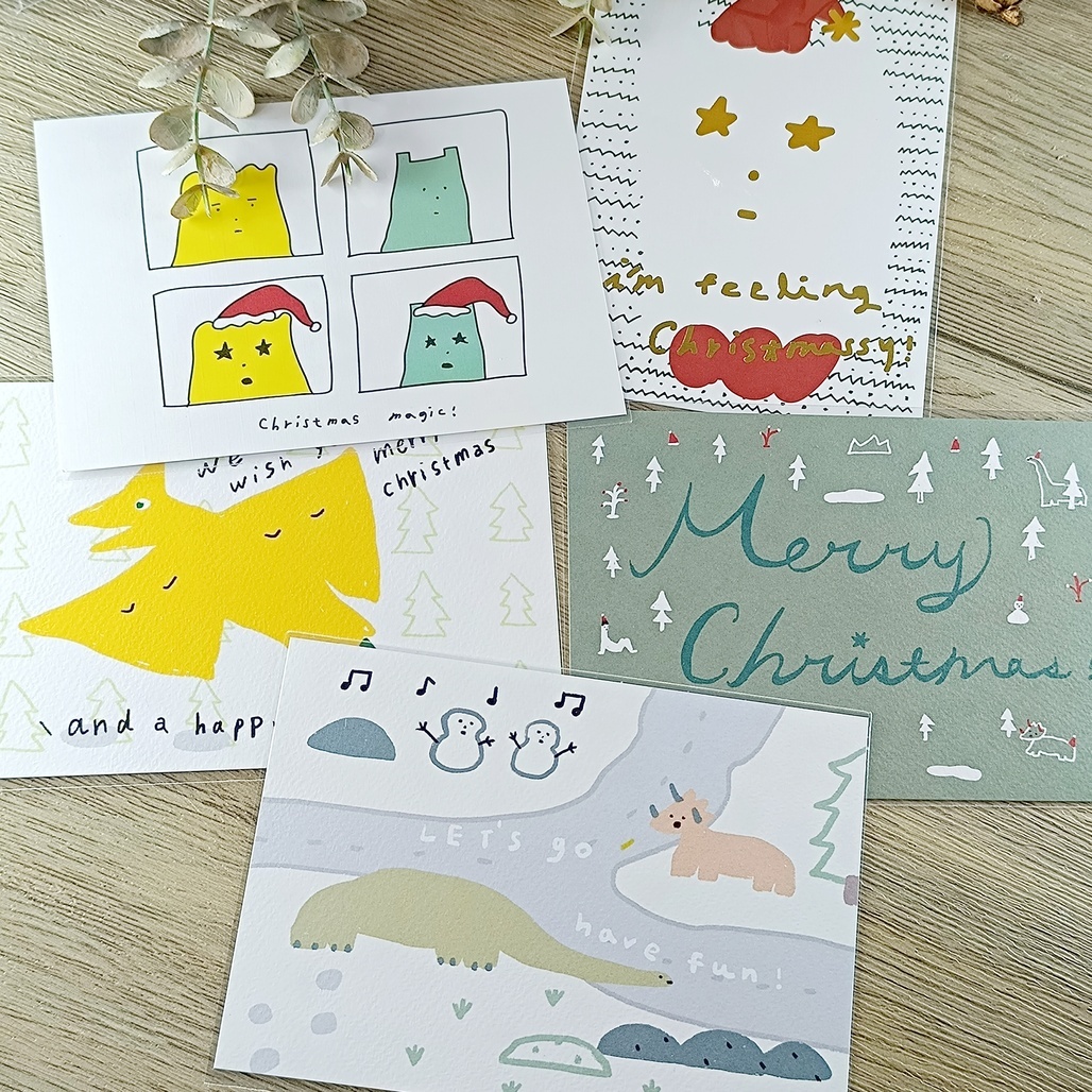 馬卡龍腳趾．聖誕明信片 共五款