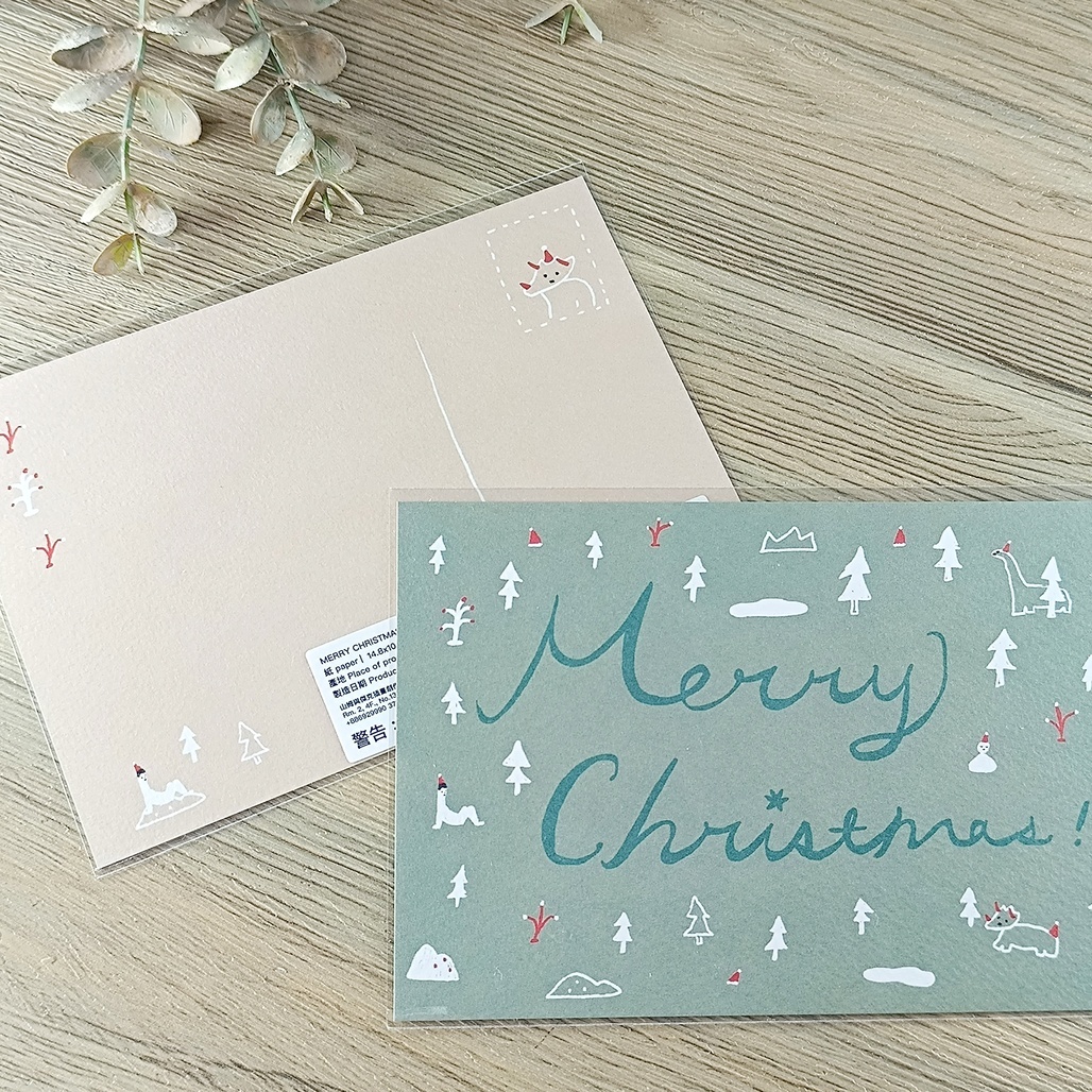 馬卡龍腳趾．聖誕明信片 共五款