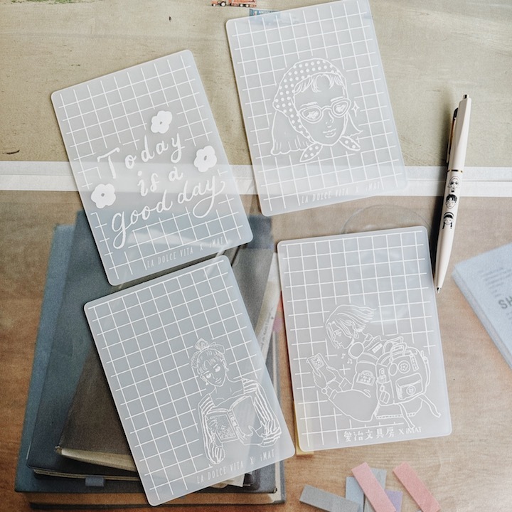 讀詩女孩 霧透白印章墊｜甜蜜生活