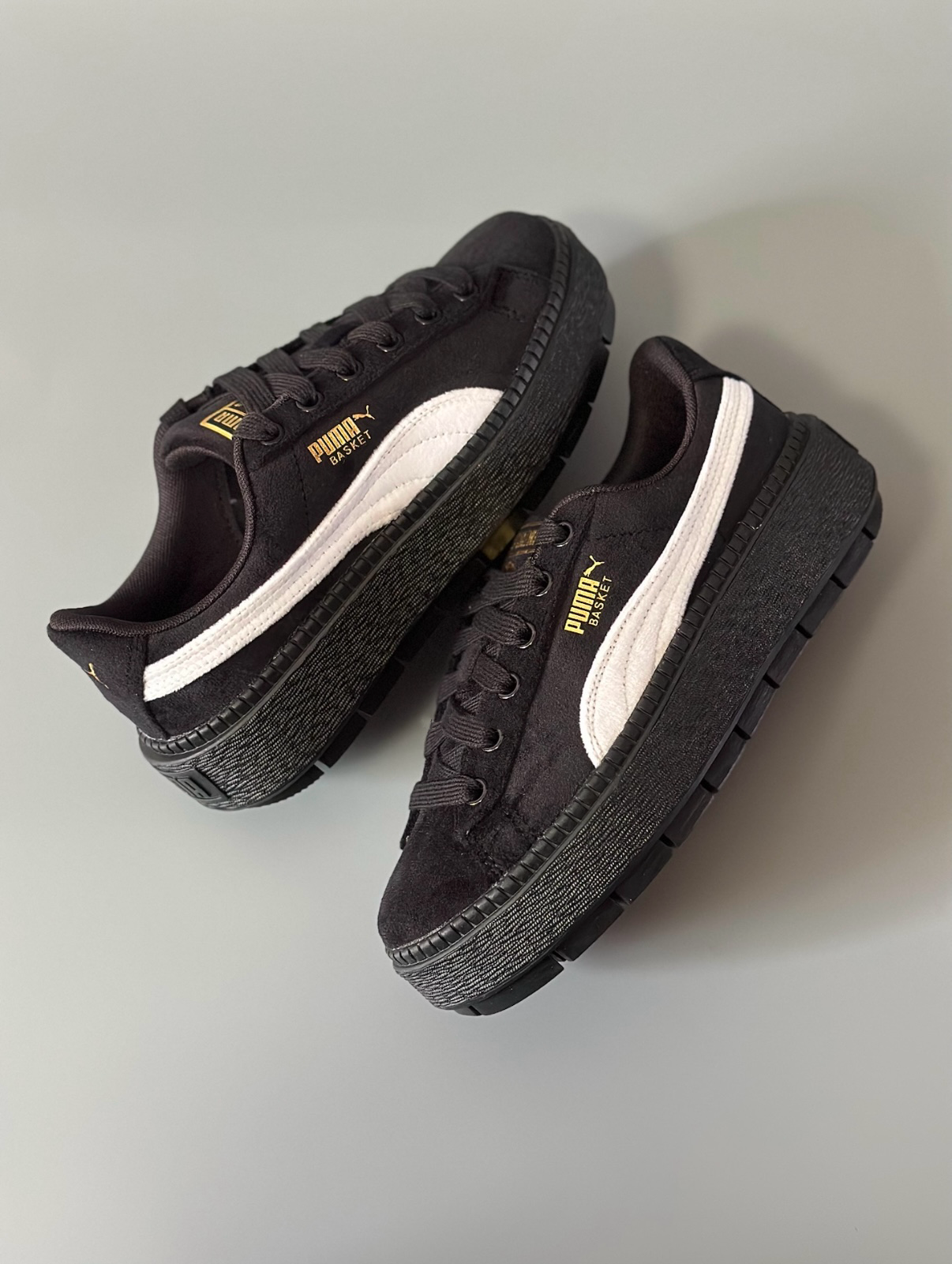 PUMA Platform Trace V 黑白色 黑色 厚底 復古 鬆糕鞋 372613-01/預購