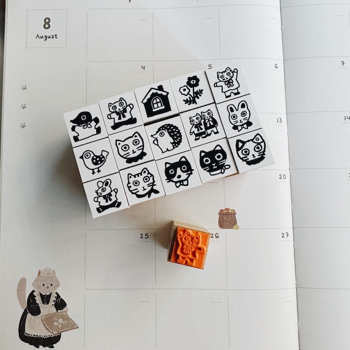 北岸由美聯名 迷你木頭印章｜日本 Sanby