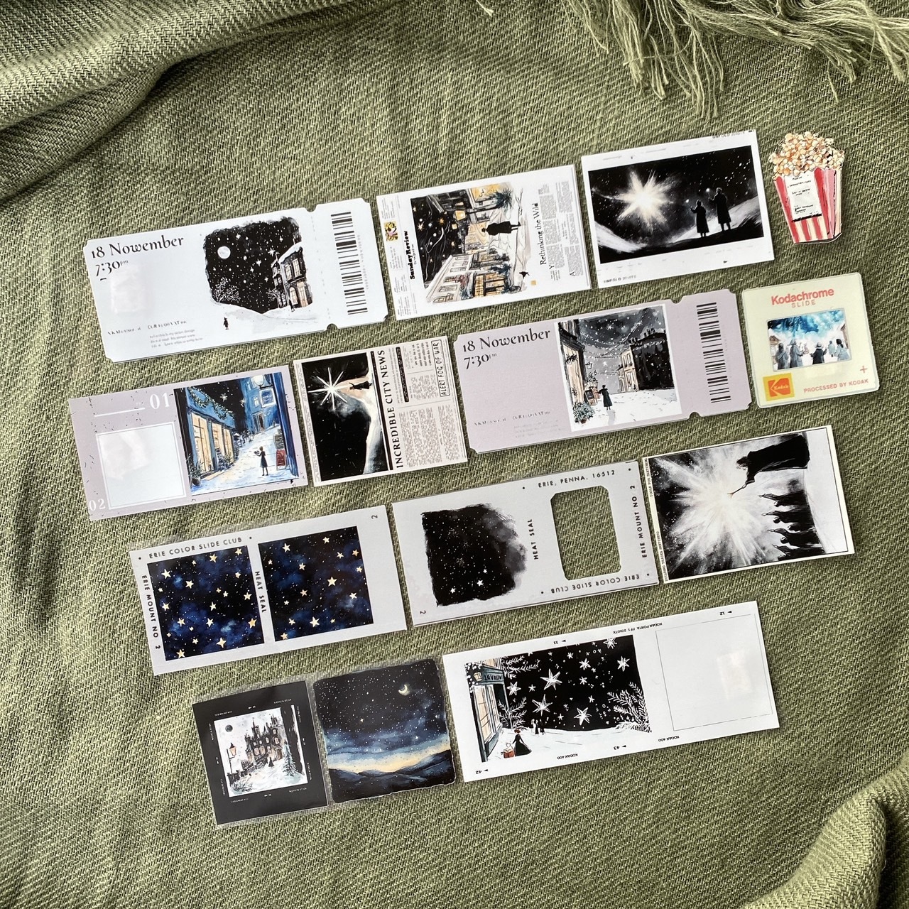 森年．魔法星星 Magic Stars 4.5cm亮面PET膠帶 <整捲/分裝>