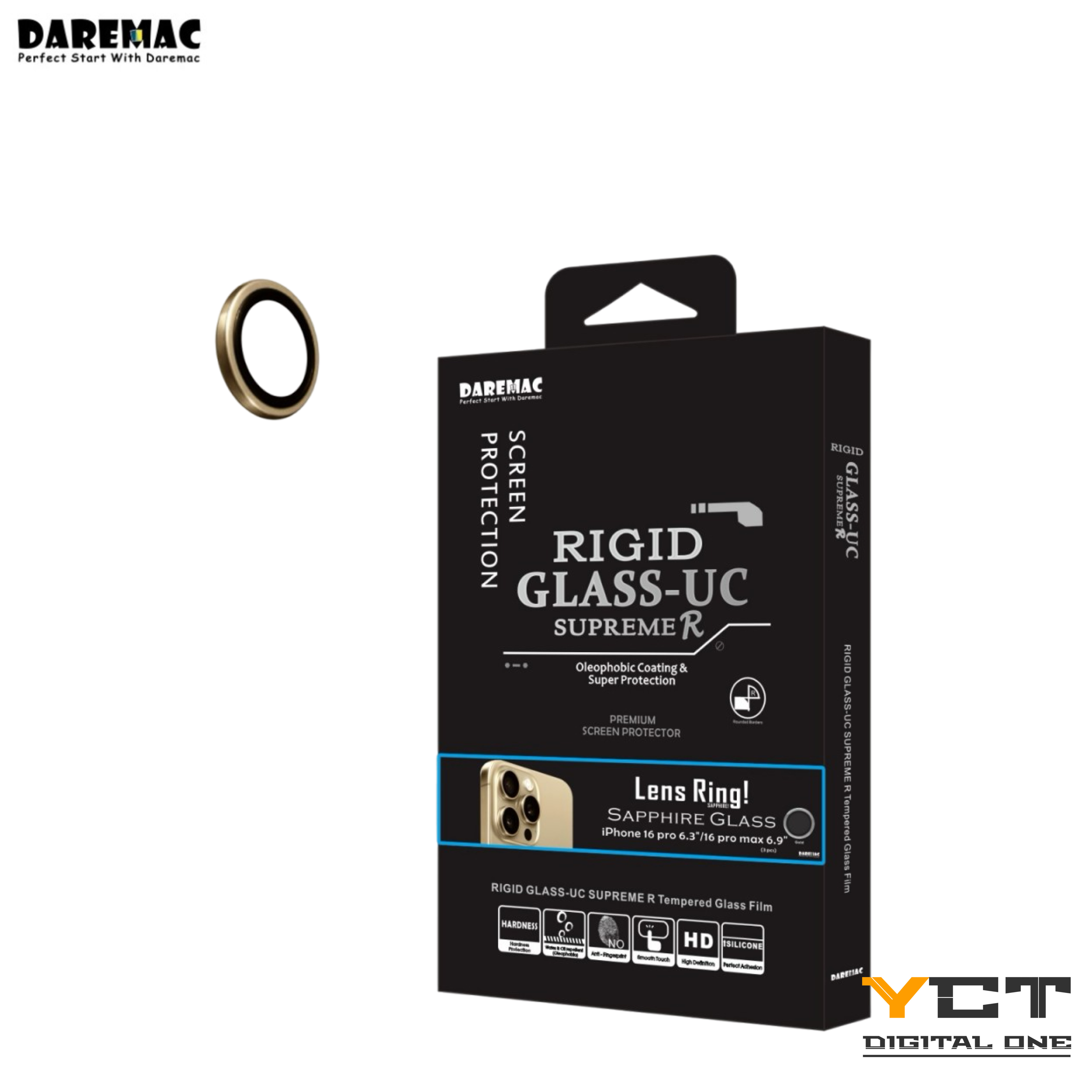 Daremac iPhone 16 Pro Max / 16 Pro 藍寶石鏡頭保護貼