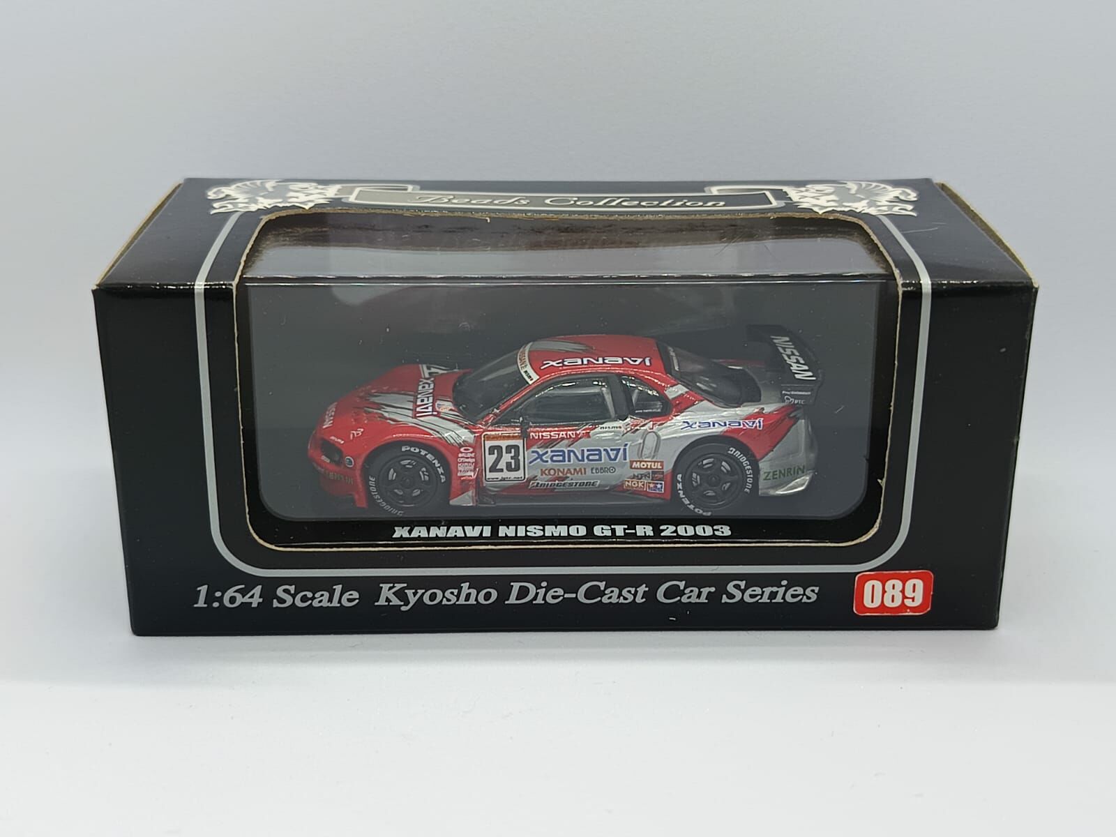 KYOSHO XANAVI NSIMO GT-R 2003 #23 BEADS COLLECTION