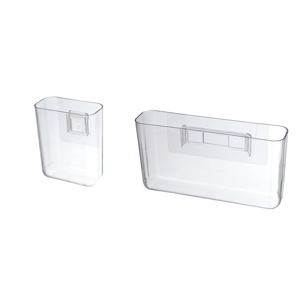 免打孔牆上透明收納盒