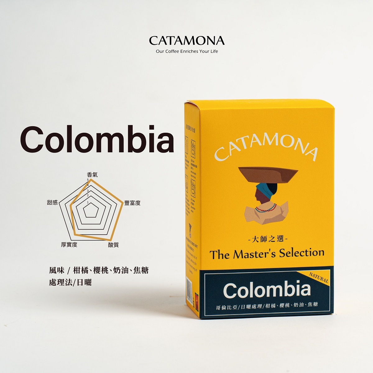 大師之選-哥倫比亞日曬濾掛式咖啡｜10g*6入