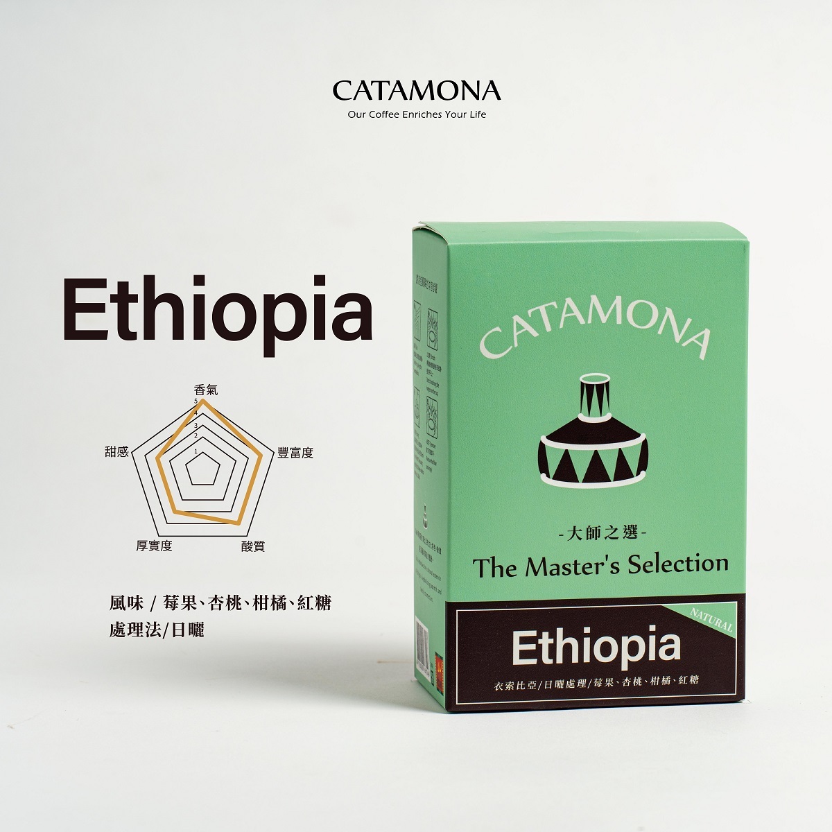 大師之選-衣索比亞日曬濾掛式咖啡｜10g*6入