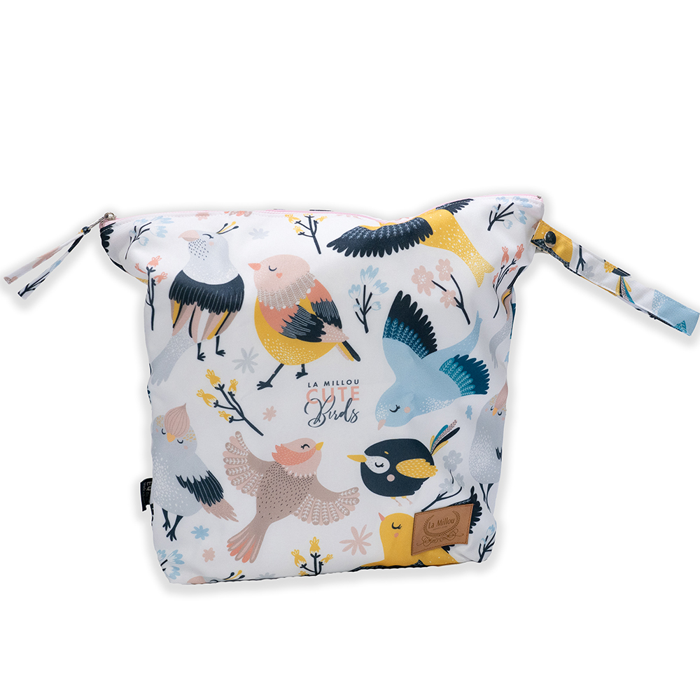 La Millou波蘭 尿布袋加大-方型28x32cm｜可愛鳥語