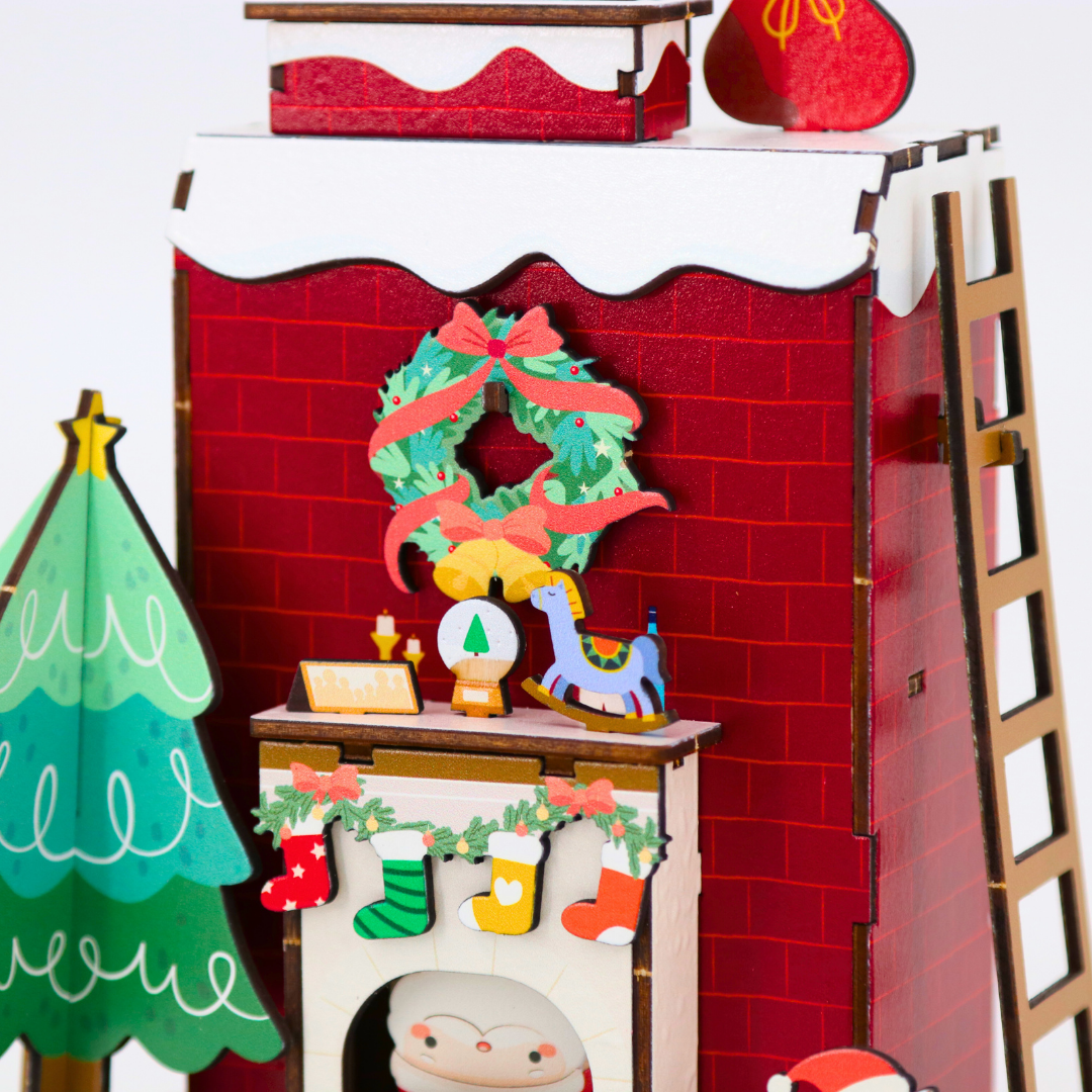 Santa's Chimney Musical Box