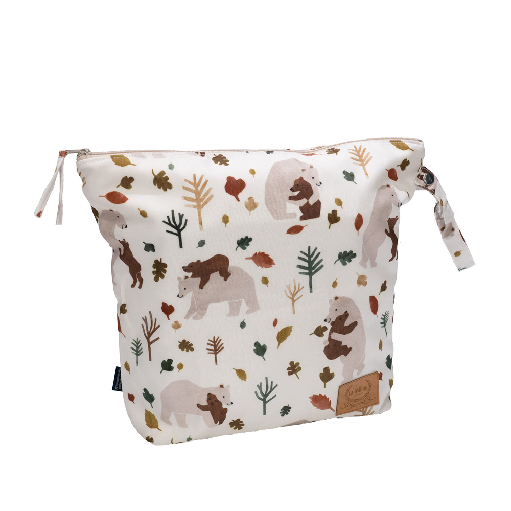 La Millou波蘭 尿布袋加大-方型28x32cm｜暖心抱抱熊