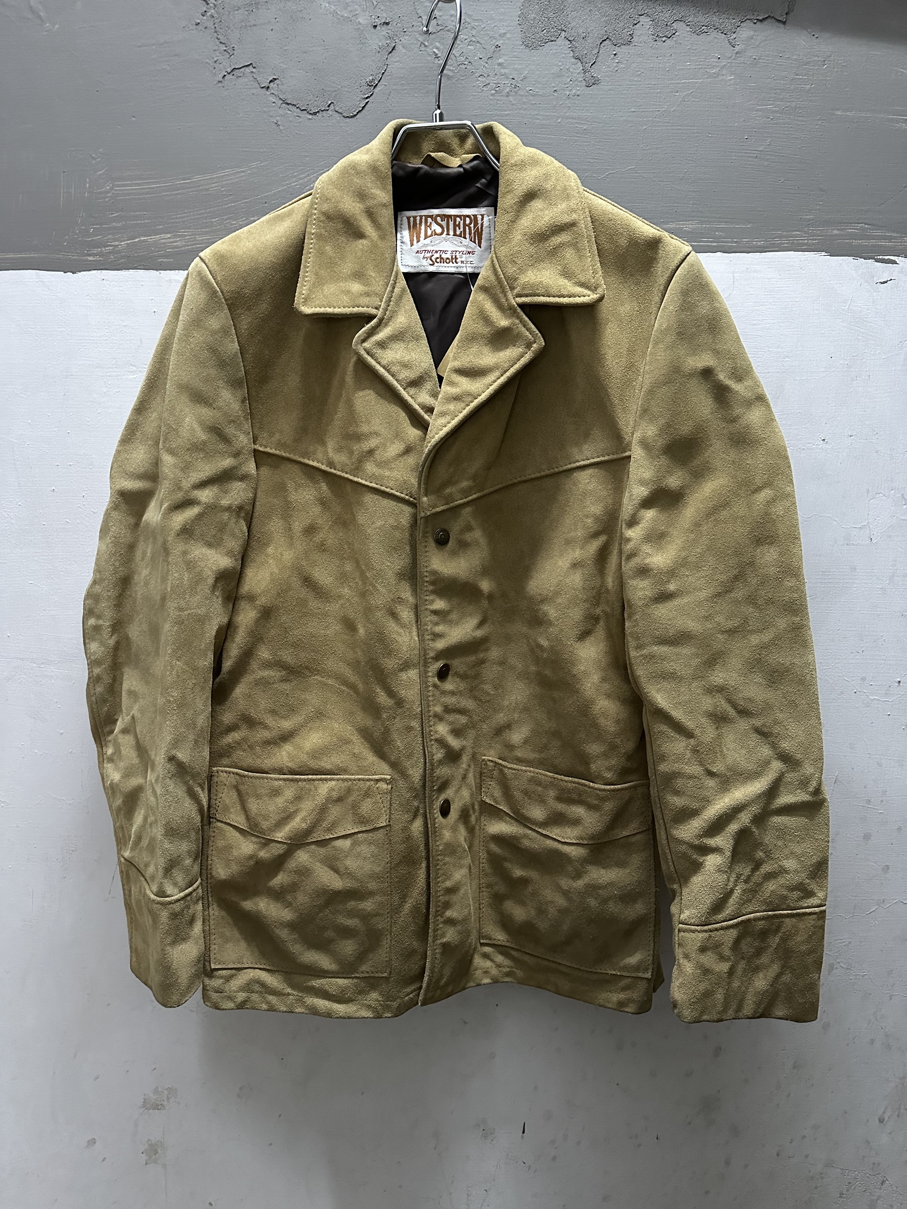 90's Schott Suede Jacket Made in USA