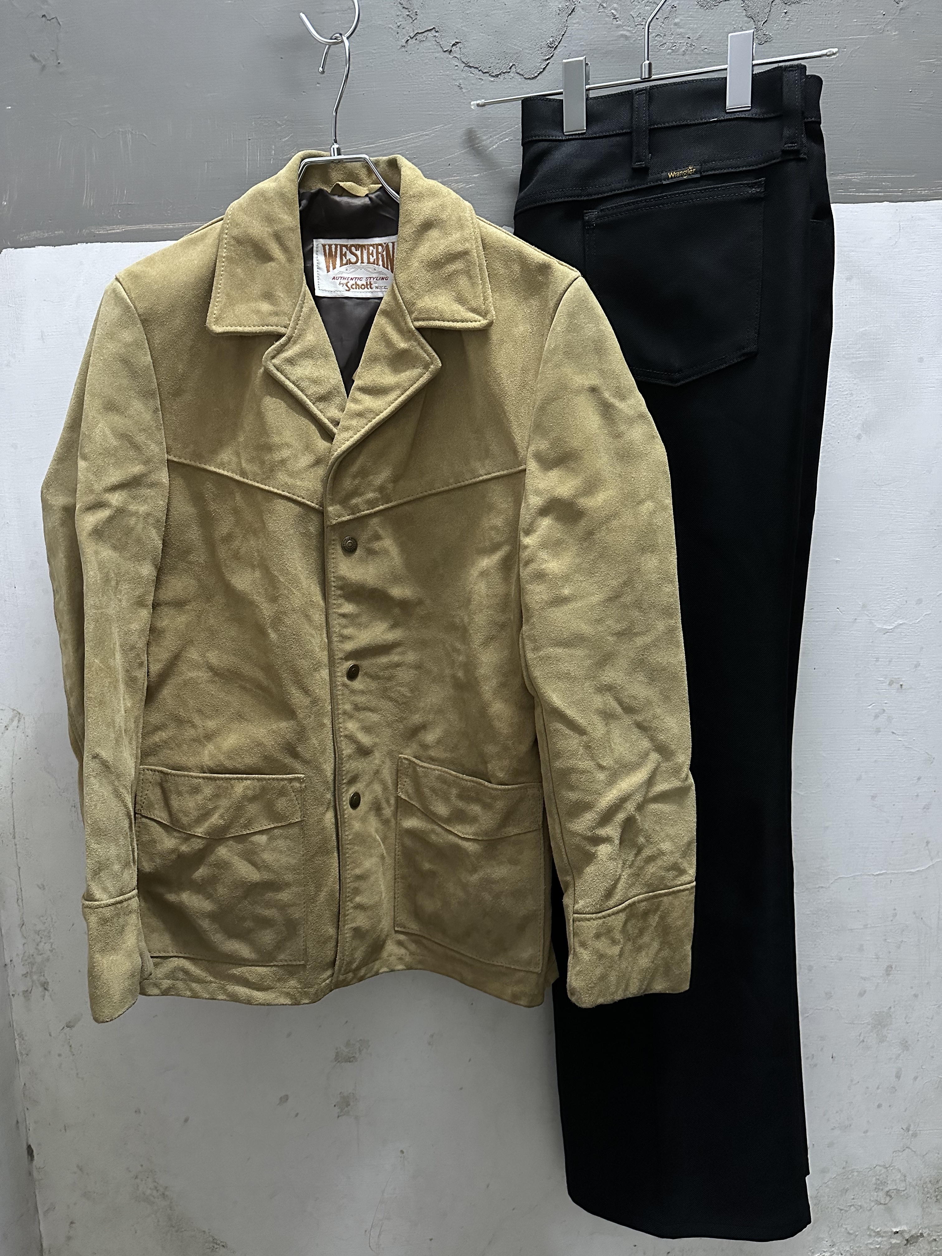 90's Schott Suede Jacket Made in USA