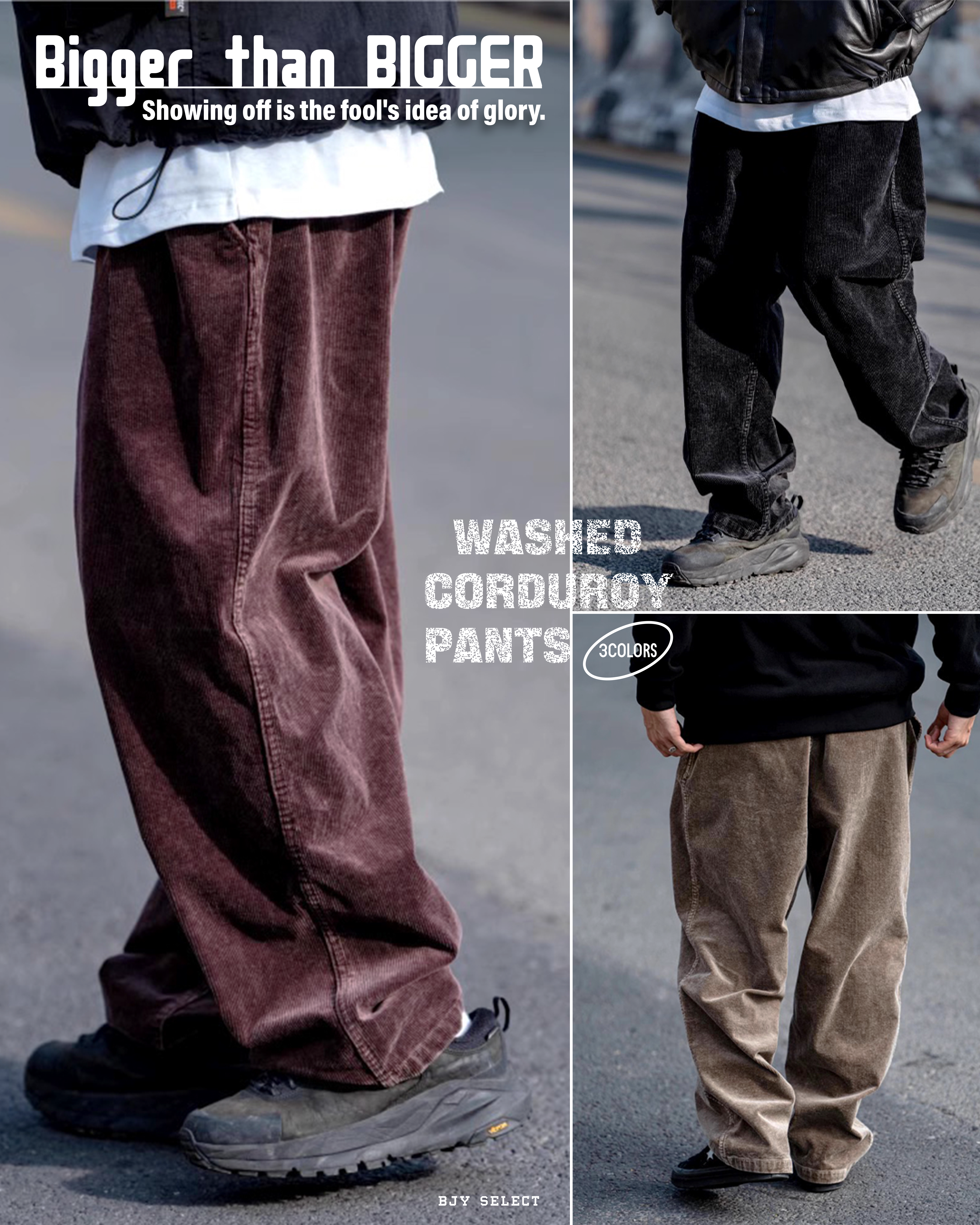 #預購 BTB 24AW 復古 水洗做舊 燈芯絨長褲 3色
