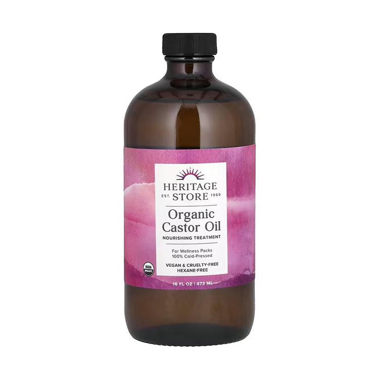 Heritage Store, Organic Castor Oil, 16 fl oz (473 ml)