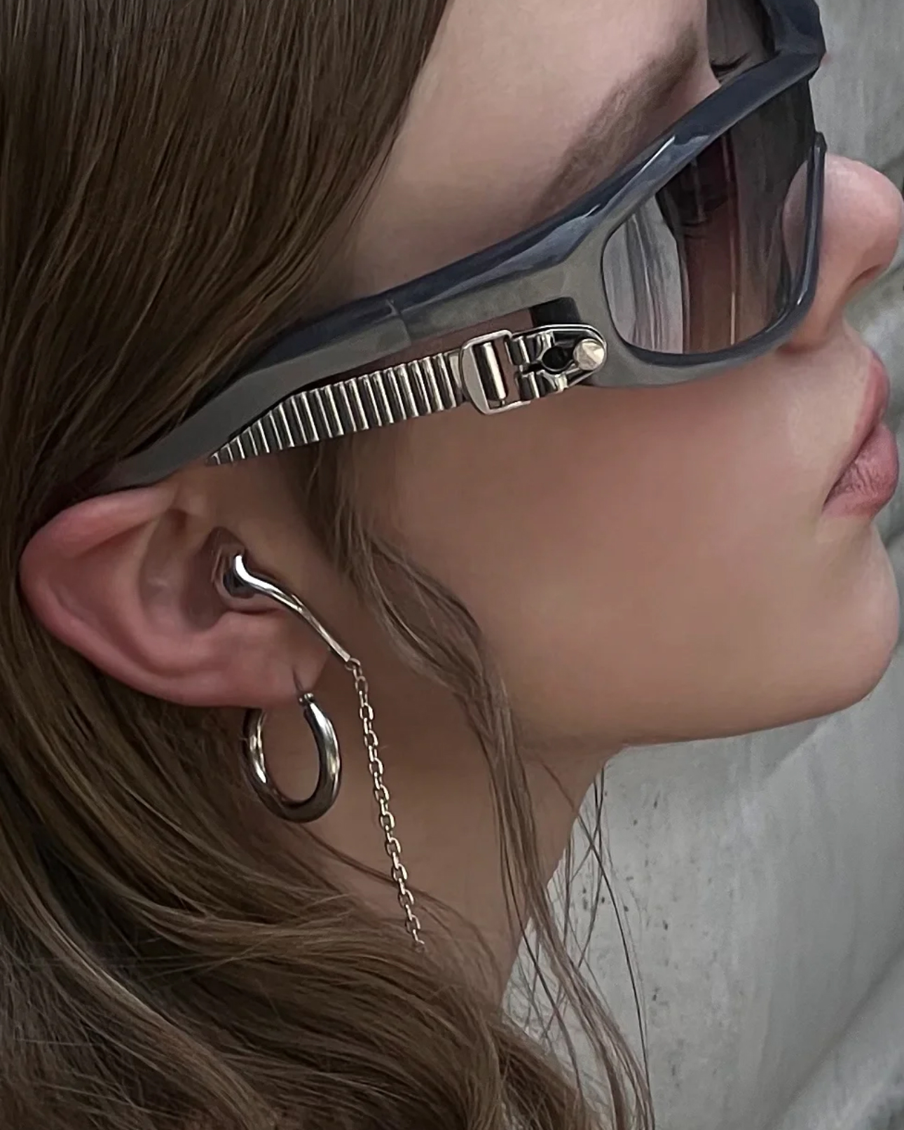 HK07 賽博金屬材質加襯墨鏡 / 太陽眼鏡 Sunglasses 24-11