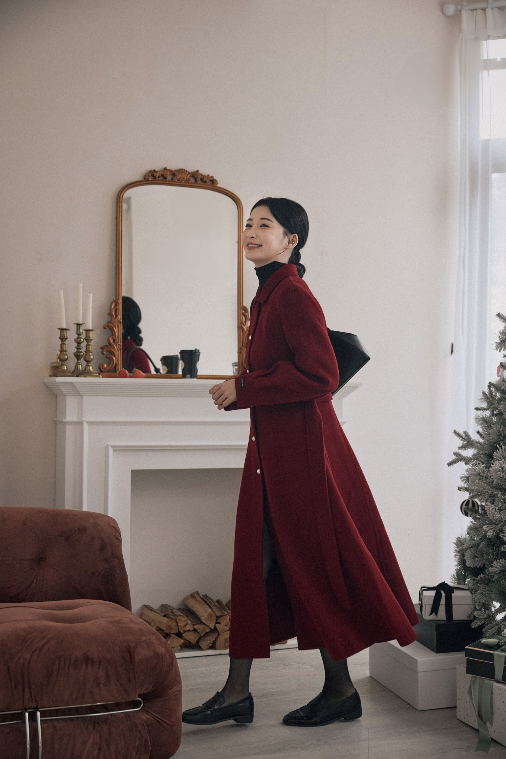 100%手工羊毛大衣