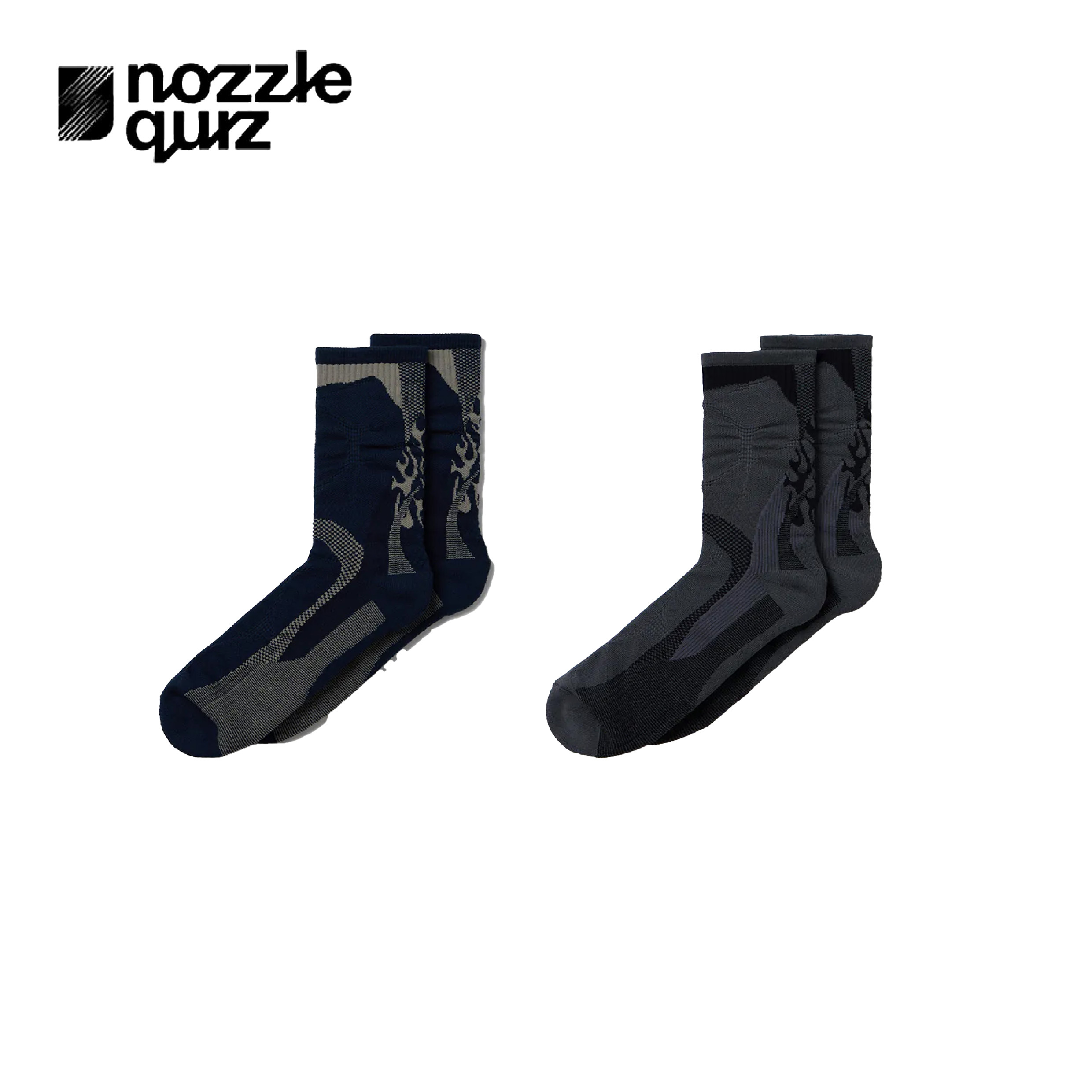 nozzle quiz 後研設計 / Mess 中高筒休閒襪