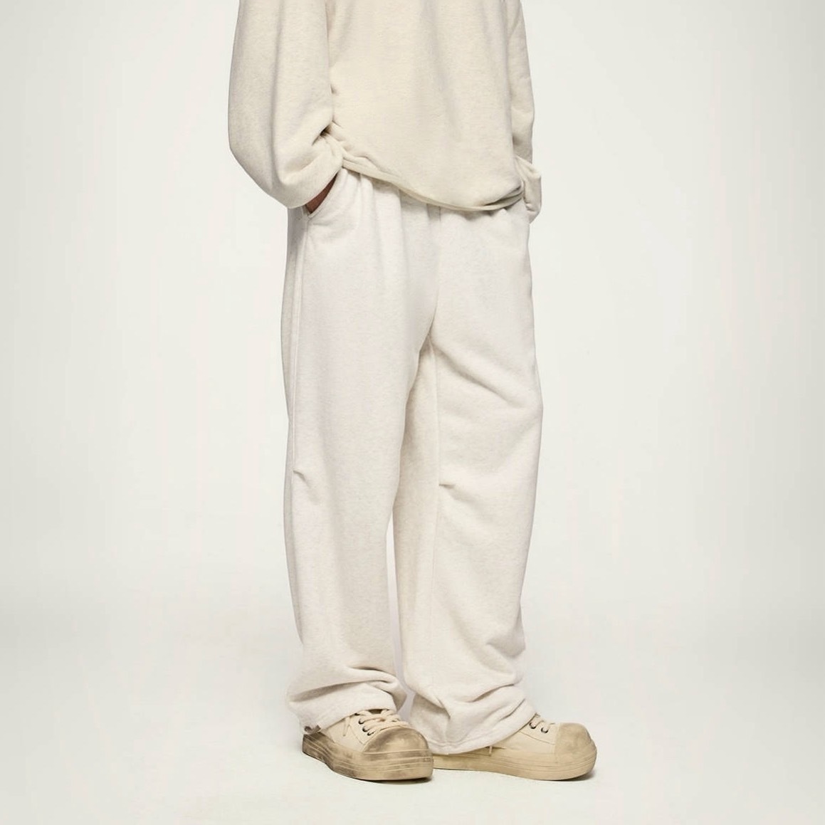 寒冬必備舒適內抓絨直筒棉褲