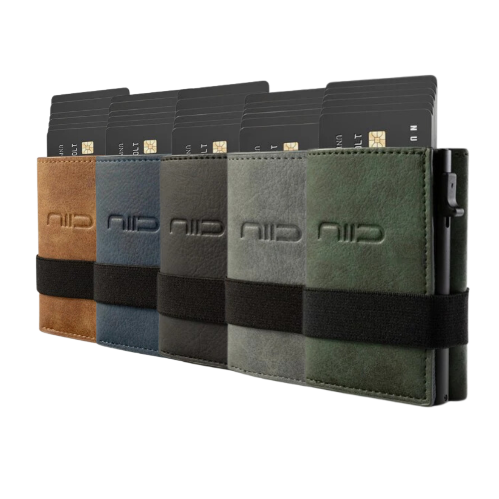 NIID Slide Mini Wallet II 環保純素皮革 RFID 小銀包型卡片盒