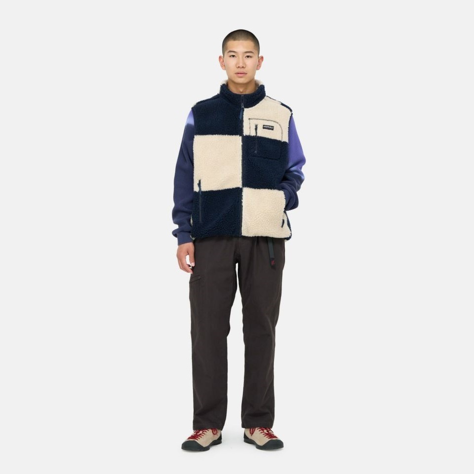 GRAMICCI CHECKERED SHERPA VEST - PRE ORDER ITEM (預訂中)