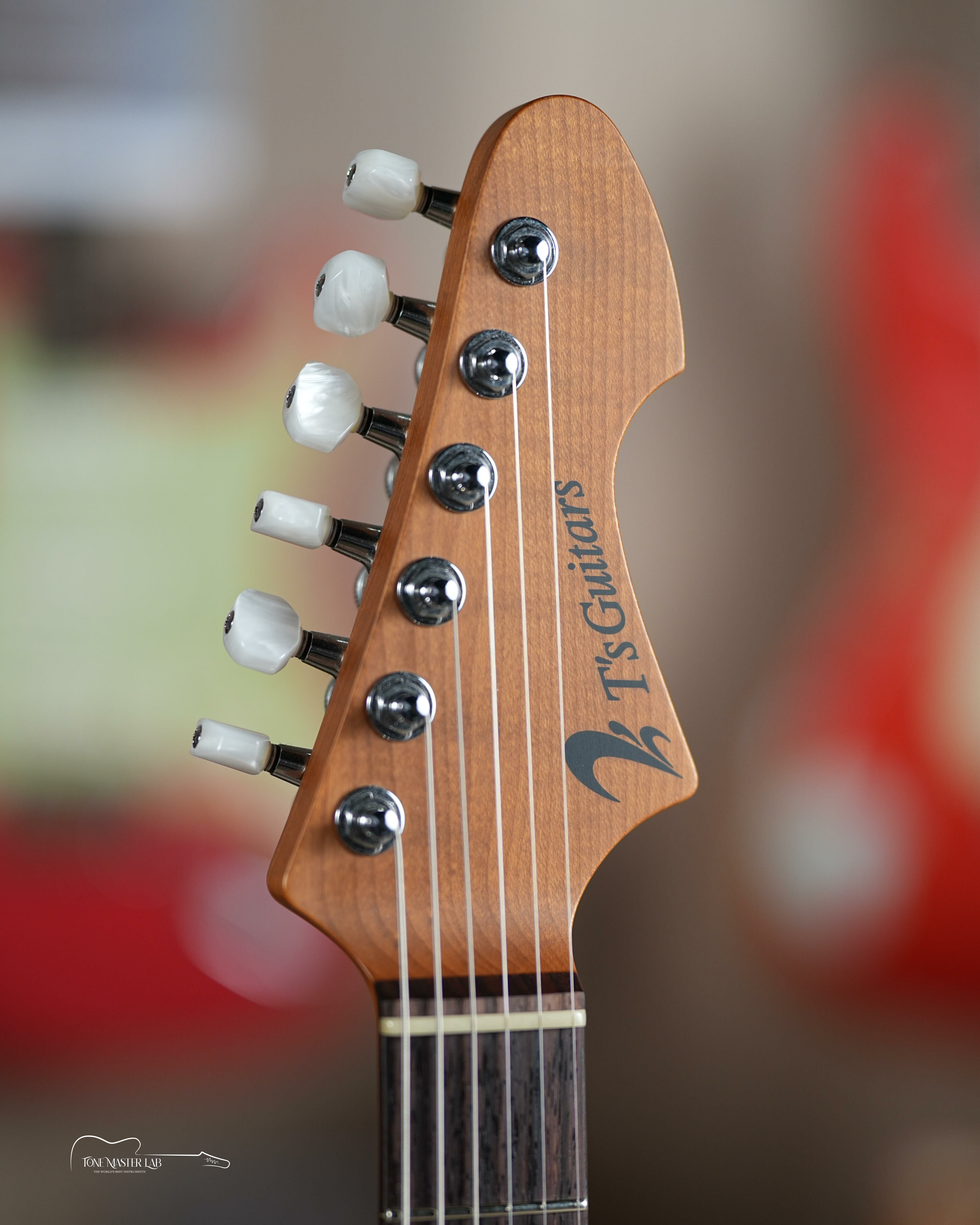 T's Guitars DST-Pro 24 Flame Top Arctic Blue 2020 中古