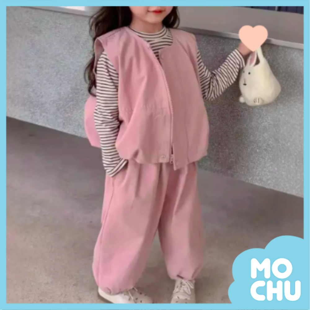 粉嫩蓬蓬下擺三件式套裝