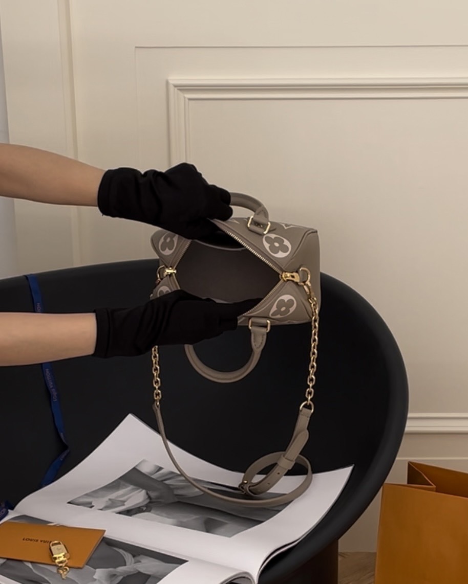 LV｜SPEEDY BANDOULIÈRE 20 大象灰