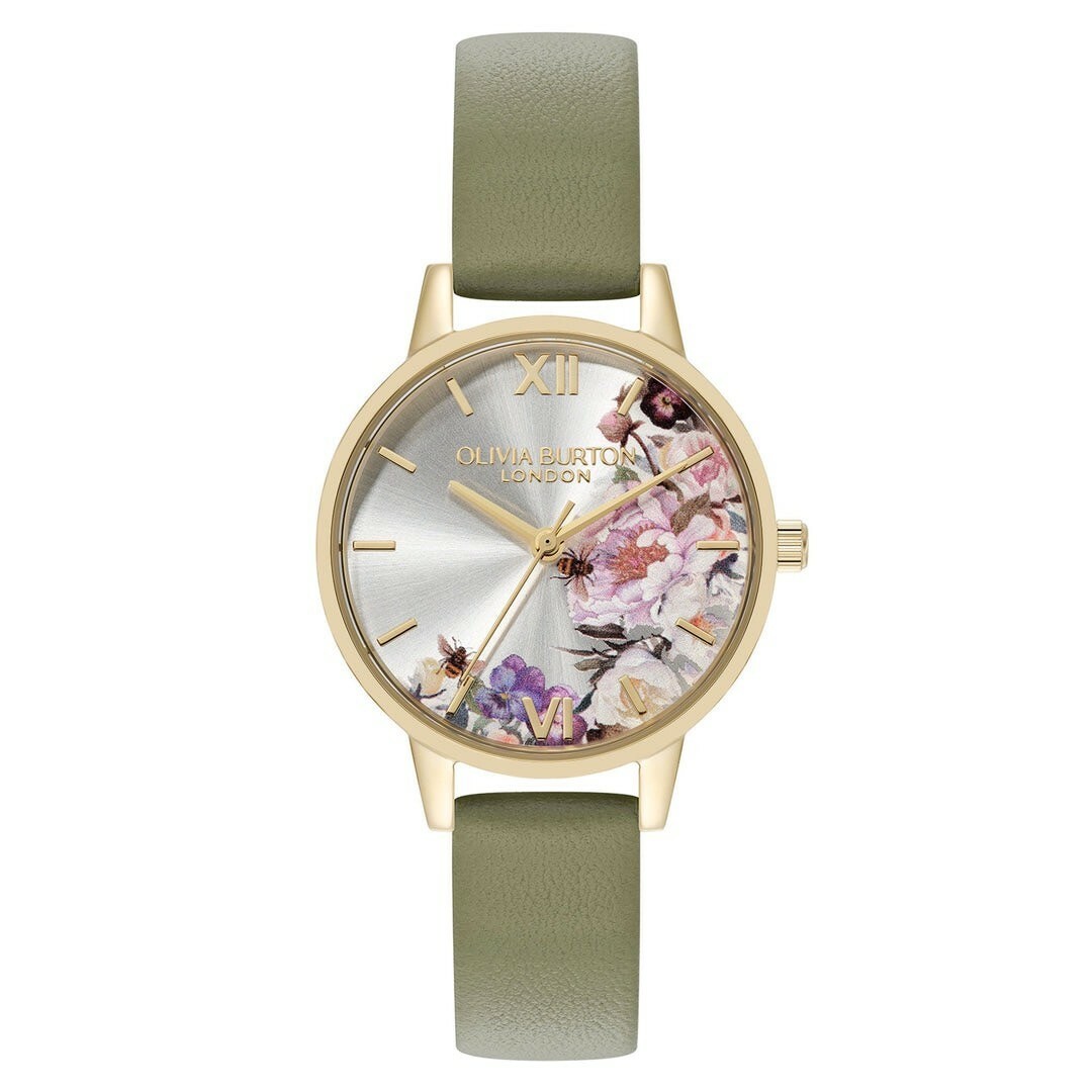 【OLIVIA BURTON】夢幻花卉24000228 30mm 現代鐘錶