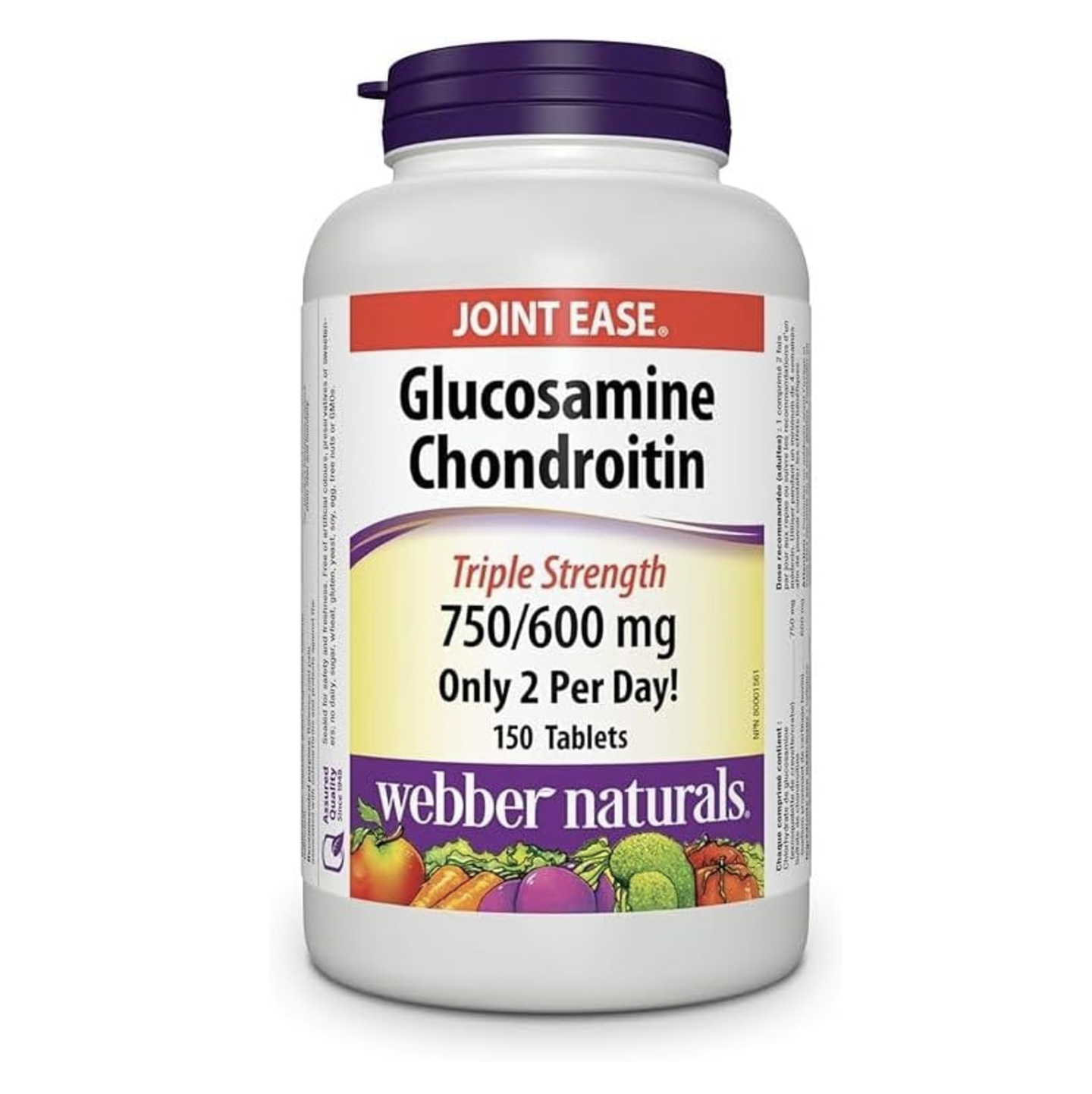 Webber Naturals - Glucosamine Chondroitin Triple Strength (750/600 mg) 150 Tablets
