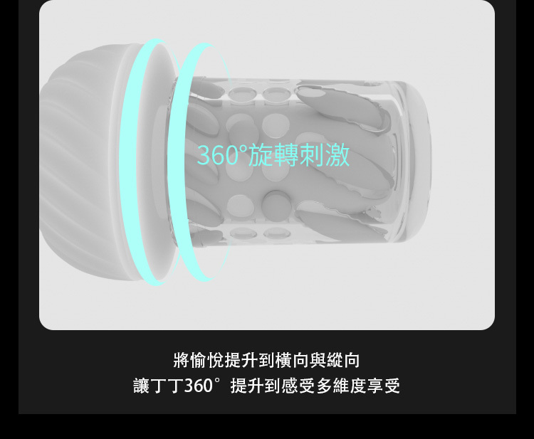 SVAKOM Dylan 螺旋分體 伸縮旋轉電動飛機杯