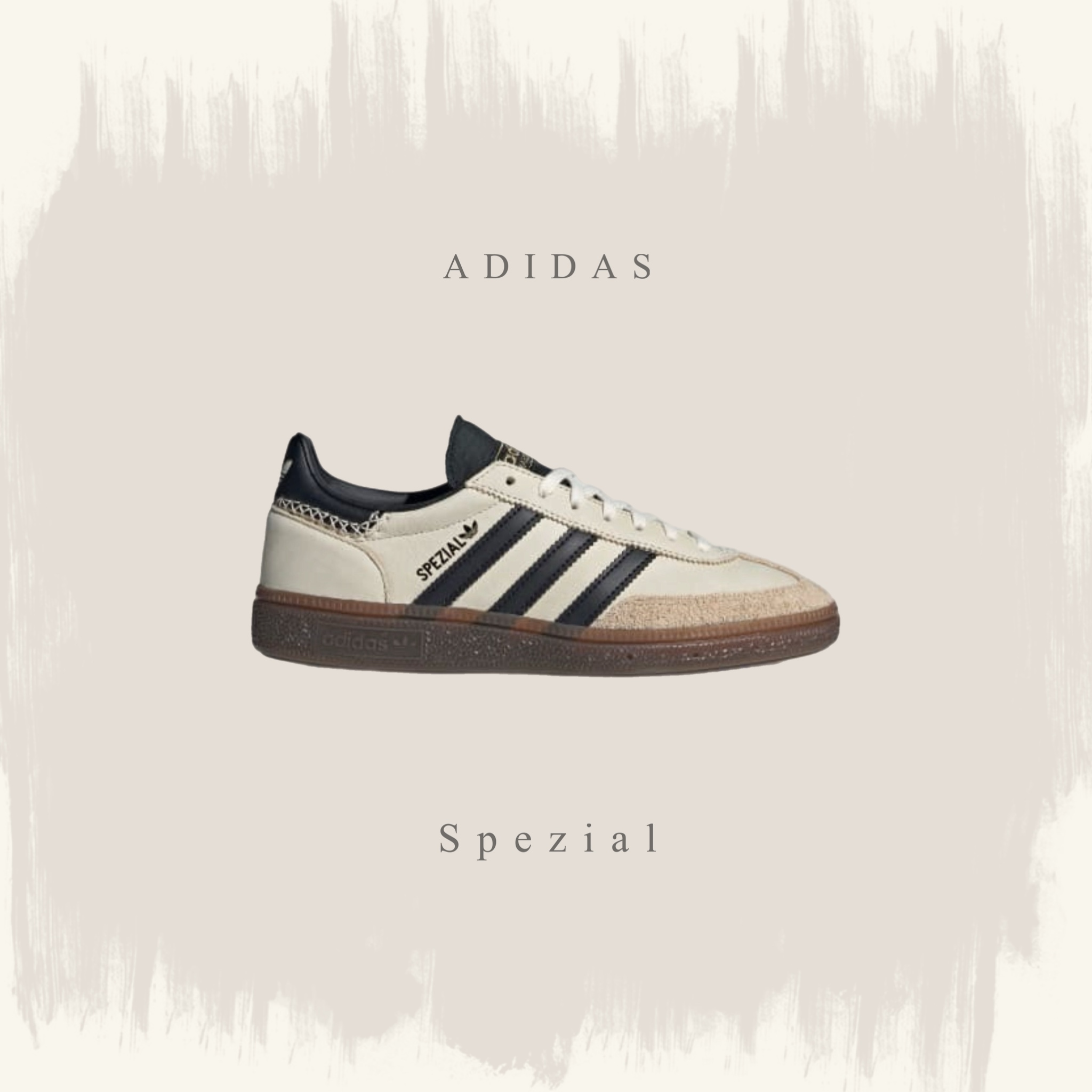 ADIDAS HANDBALL SPEZIAL 米灰色 黑線 休閒 德訓鞋 IE3698 海外限定